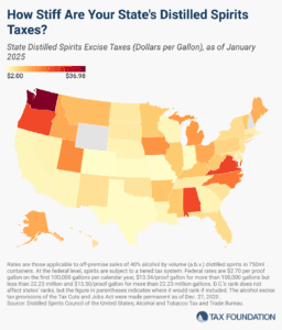 distilled spirits taxes by state 2025, state liquor taxes and state alcohol taxes